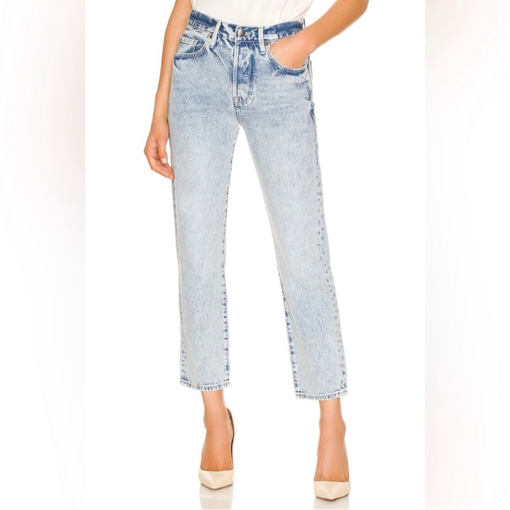 FRAME DENIM Le Original High Rise Slim Straight Leg Jeans Richlake - Picture 6 of 8